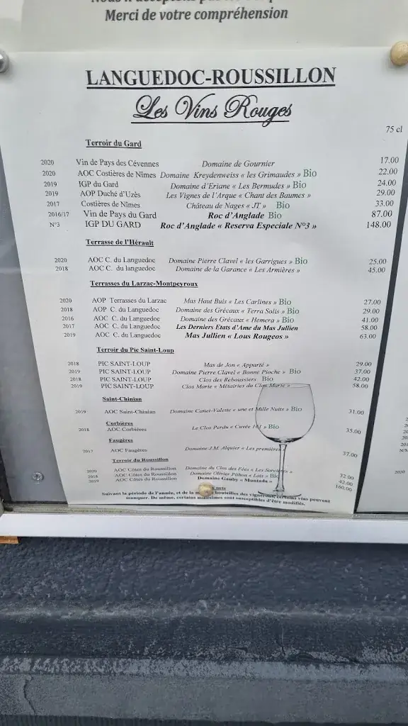 Menu_L'Esprit des Mets_Alès_image_1