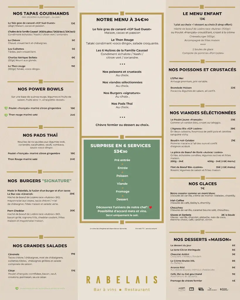 Menu_Le Rabelais_Alès_image_1