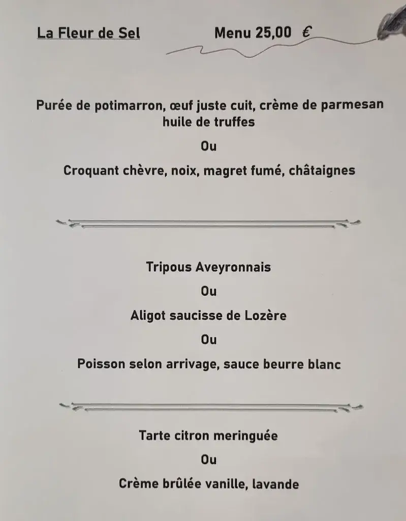 Menu_La Fleur de Sel_Alès_immagine_2