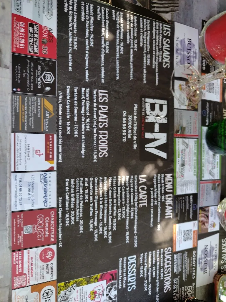 Menu_ALÈS.Brasserie de l'Hôtel de Ville_Alès_image_1