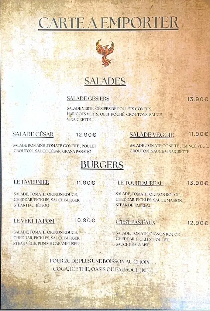 Menu_La taverne des saveurs_Alès_image_1