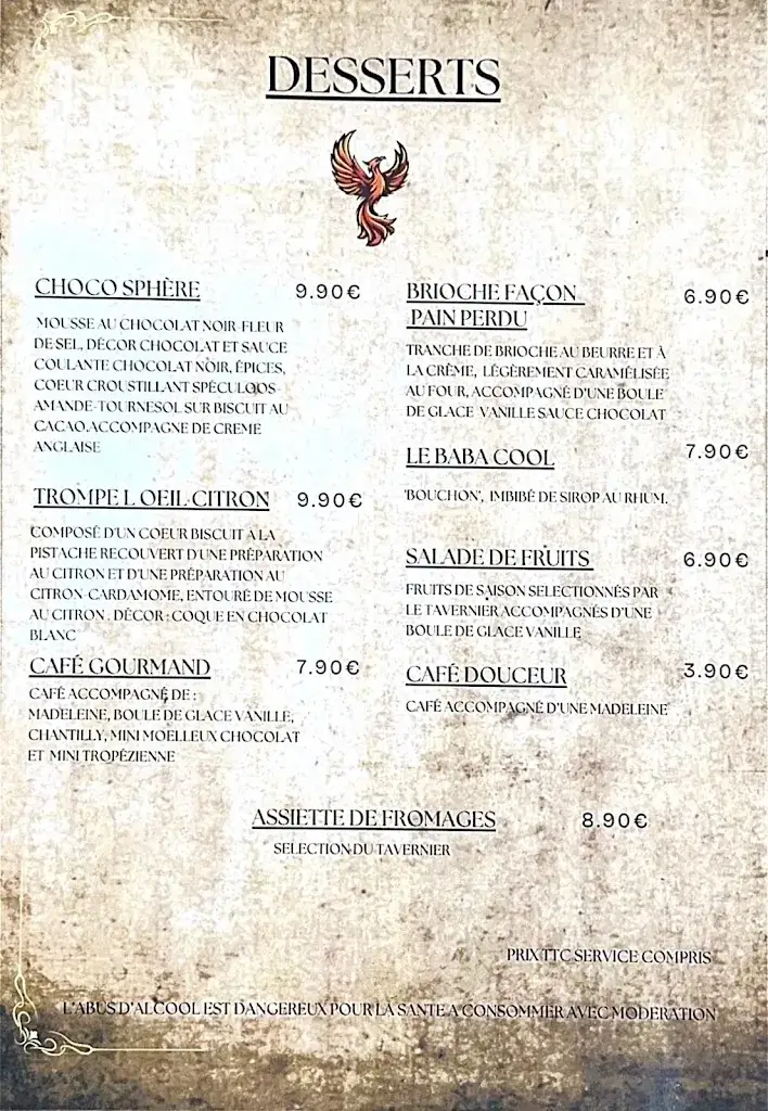 Menu_La taverne des saveurs_Alès_image_4