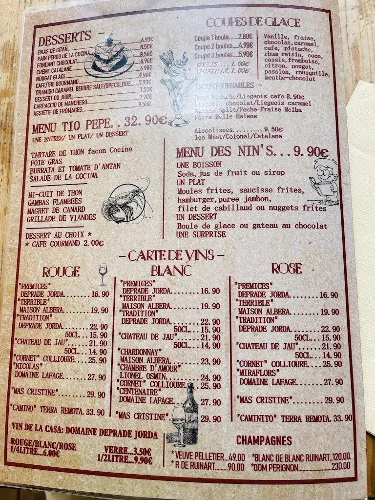 Menu_Restaurant la Cocina_Argelès-sur-Mer_image_4