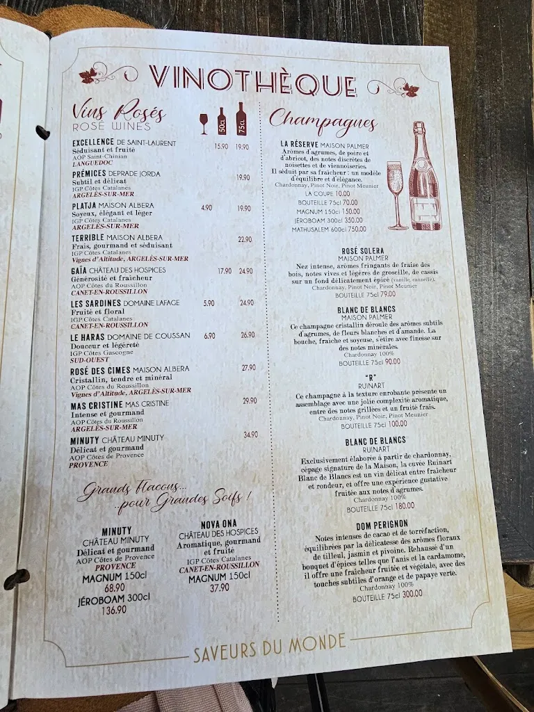 Menu_La Canne à Sucre_Argelès-sur-Mer_immagine_2