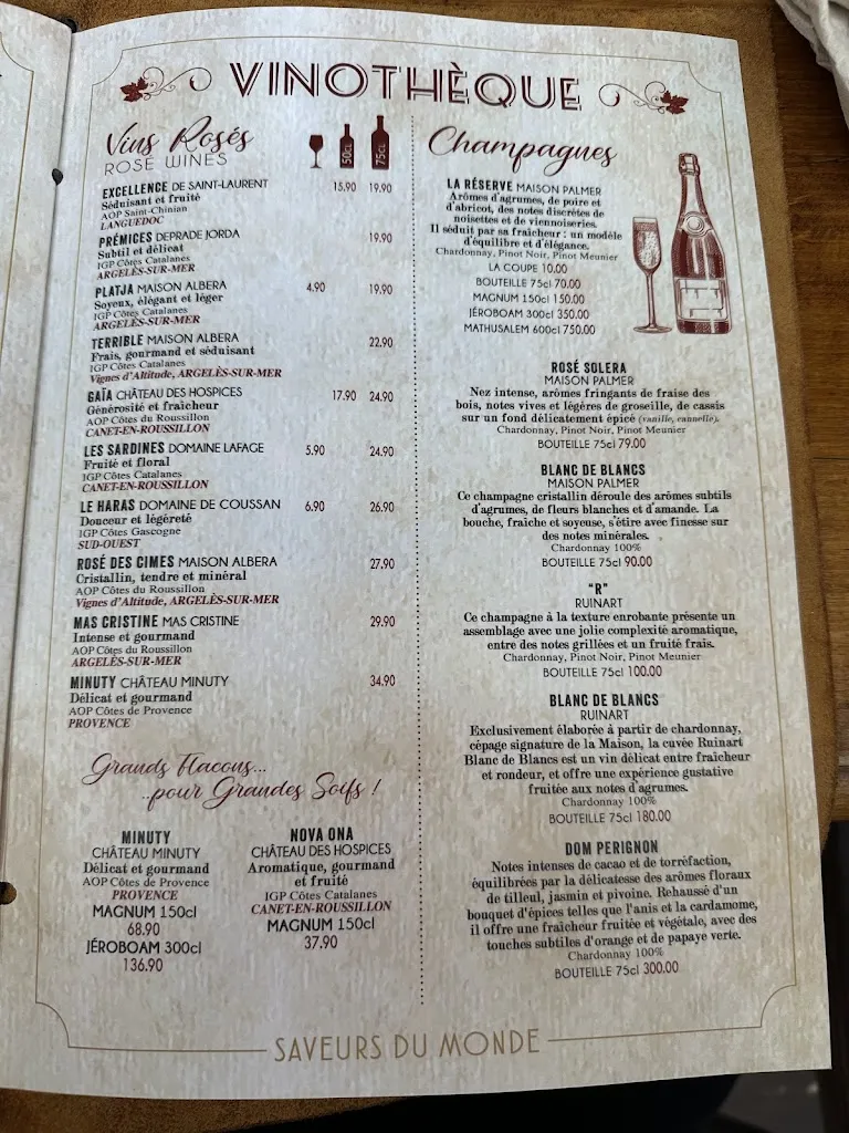 Menu_La Canne à Sucre_Argelès-sur-Mer_immagine_3