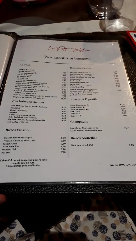 Menu_Le Petit Rest'Eau_Argelès-sur-Mer_image_2