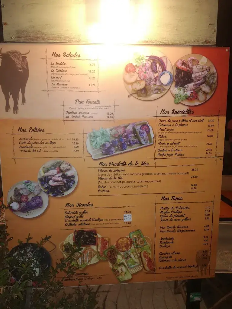 Menu_La Bodega du port_Argelès-sur-Mer_image_2