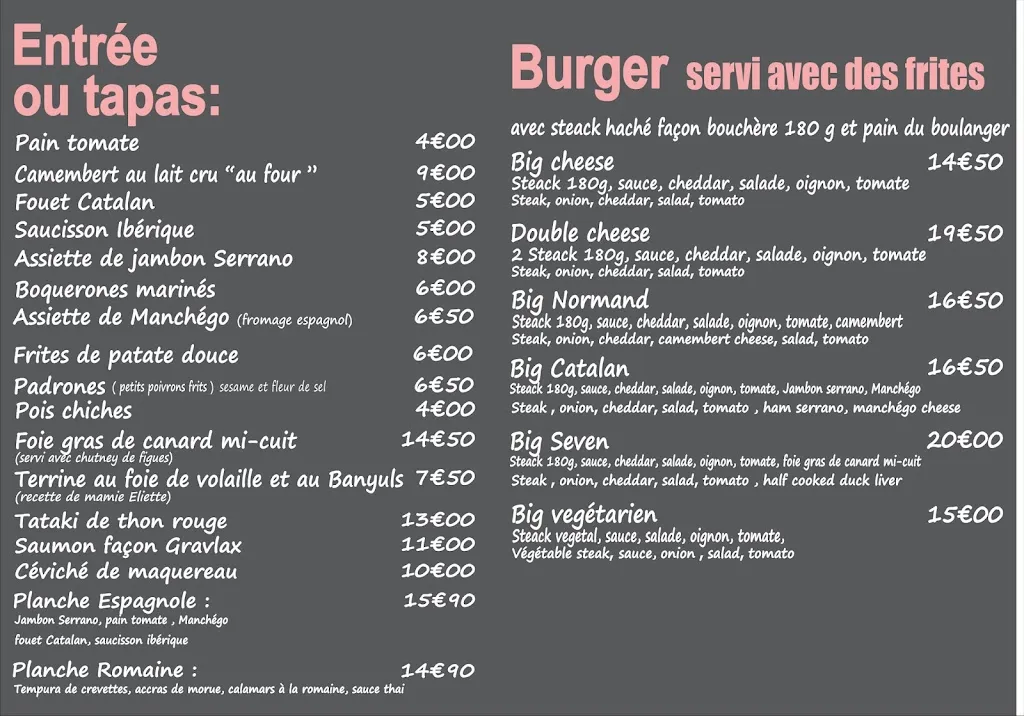 Menu_Seven Street Kfé_Argelès-sur-Mer_image_2