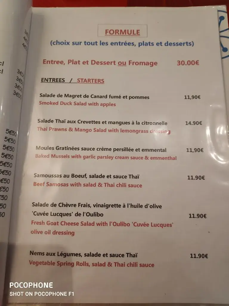 Menu_Restaurant Chez Jean-Marc_Bize-Minervois_image_1