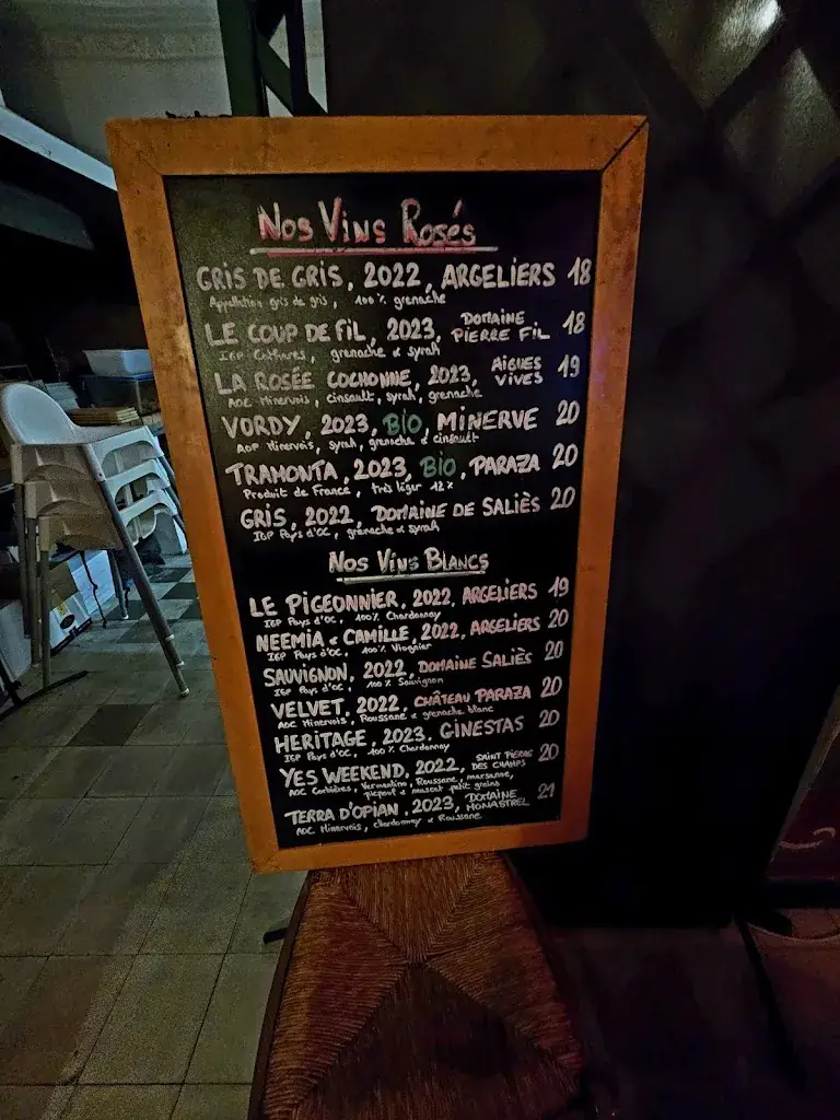 Menu_La Table du Casino_Ginestas_immagine_1