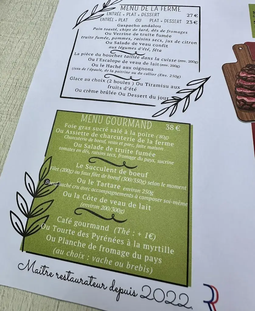 Menu_La Table d'Ayzi_Argelès-Gazost_image_2