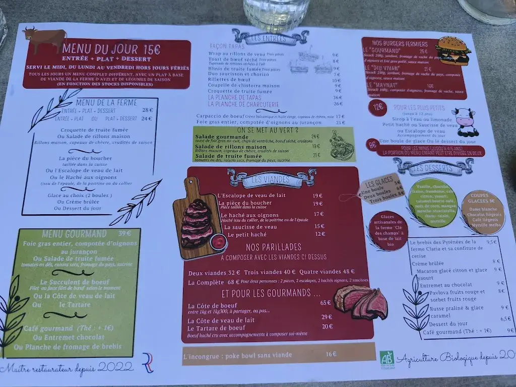 Menu_La Table d'Ayzi_Argelès-Gazost_image_3