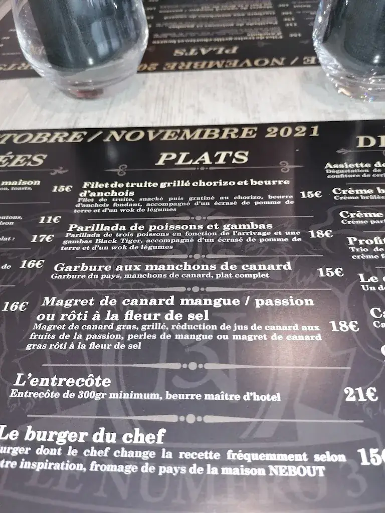 Menu_Le Numéro 3_Argelès-Gazost_imagen_2