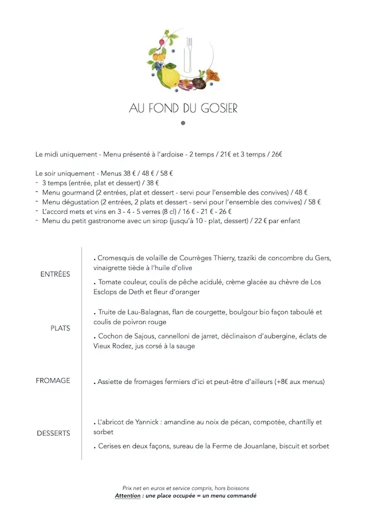 Menu_Au Fond Du Gosier_Argelès-Gazost_image_2