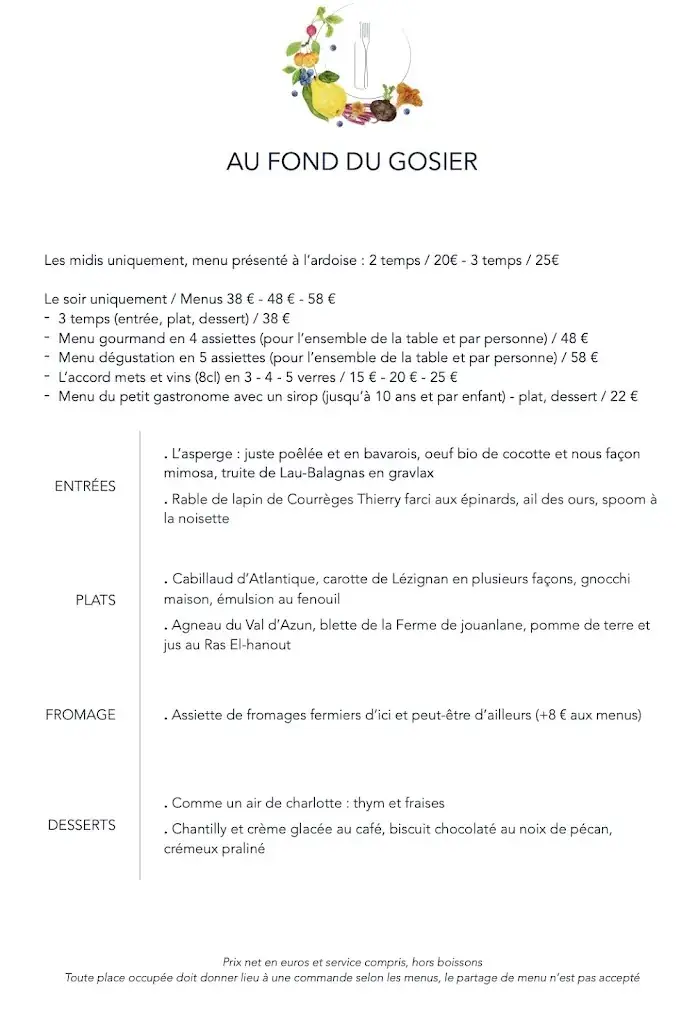 Menu_Au Fond Du Gosier_Argelès-Gazost_image_3