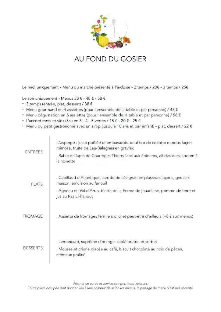 Menu_Au Fond Du Gosier_Argelès-Gazost_image_4