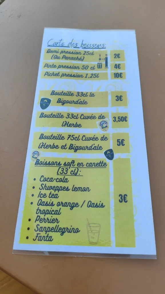 Menu_La brasserie du pays des gaves_Argelès-Gazost_image_1