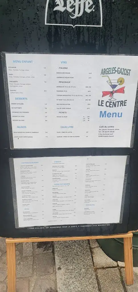 Menu_Brasserie le Centre_Argelès-Gazost_image_1