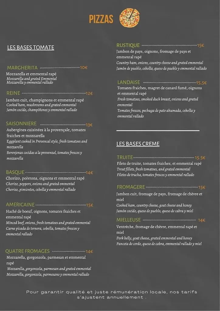 Menu_Le Petit Chiapello_Argelès-Gazost_image_2