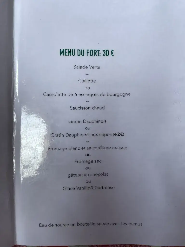 Menu_Restaurant Fort du Saint-Eynard_Sappey-en-Chartreuse_image_2