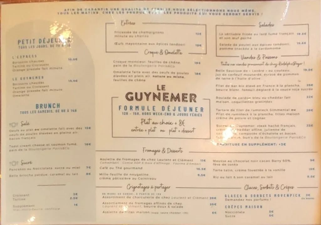 Menu_Le Guynemer_Paris_image_1