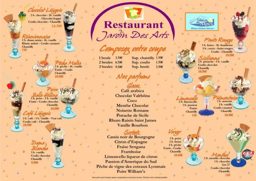 Menu_Jardin des Arts - Restaurant Arles_Arles_immagine_1