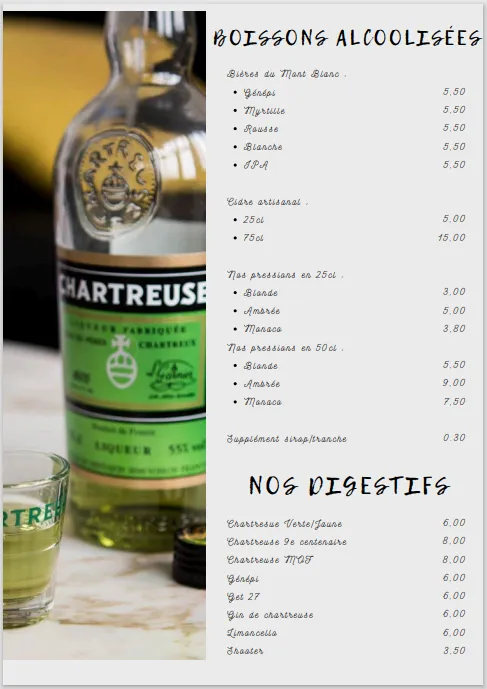 Menu_L'Auberge chez Joe & Marco_Sappey-en-Chartreuse_immagine_1