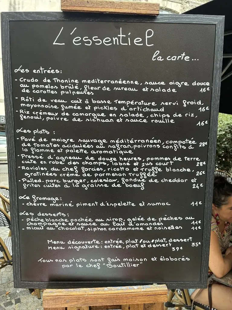 Menu_L’essentiel bistrot_Arles_image_2