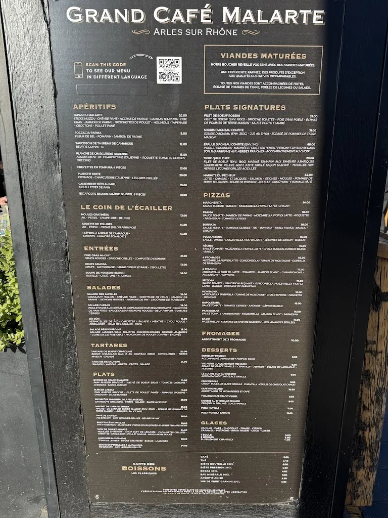 Menu_Grand Café Malarte - Restaurant Arles_Arles_image_2