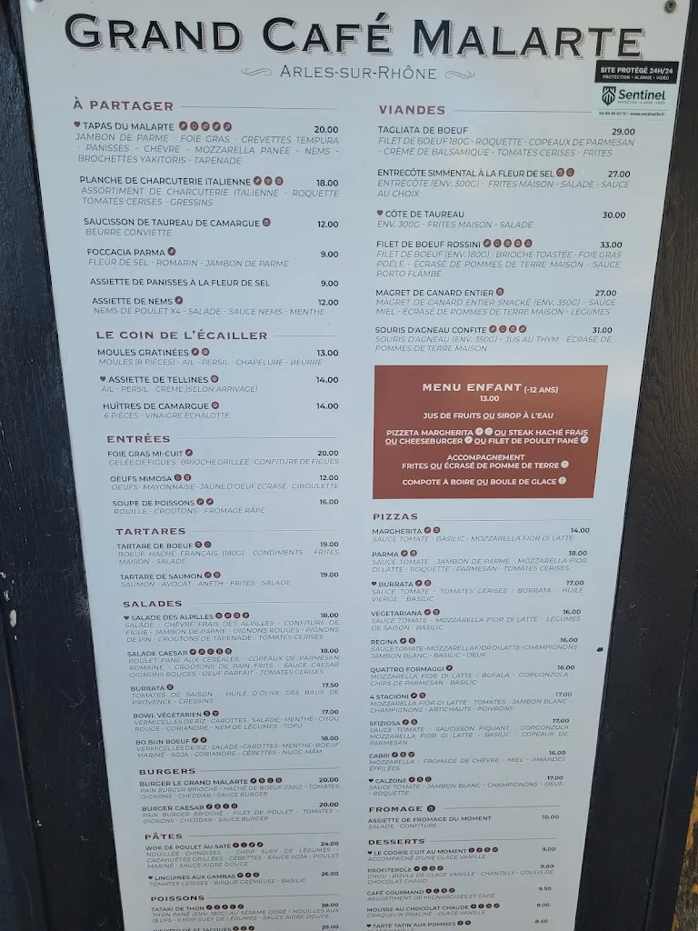 Menu_Grand Café Malarte - Restaurant Arles_Arles_image_3