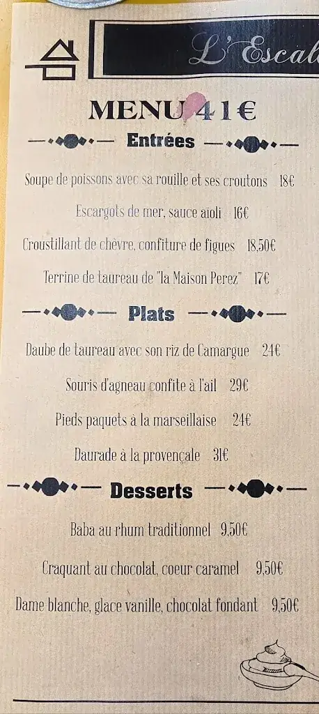 Menu_Restaurant L'Escaladou_Arles_image_4