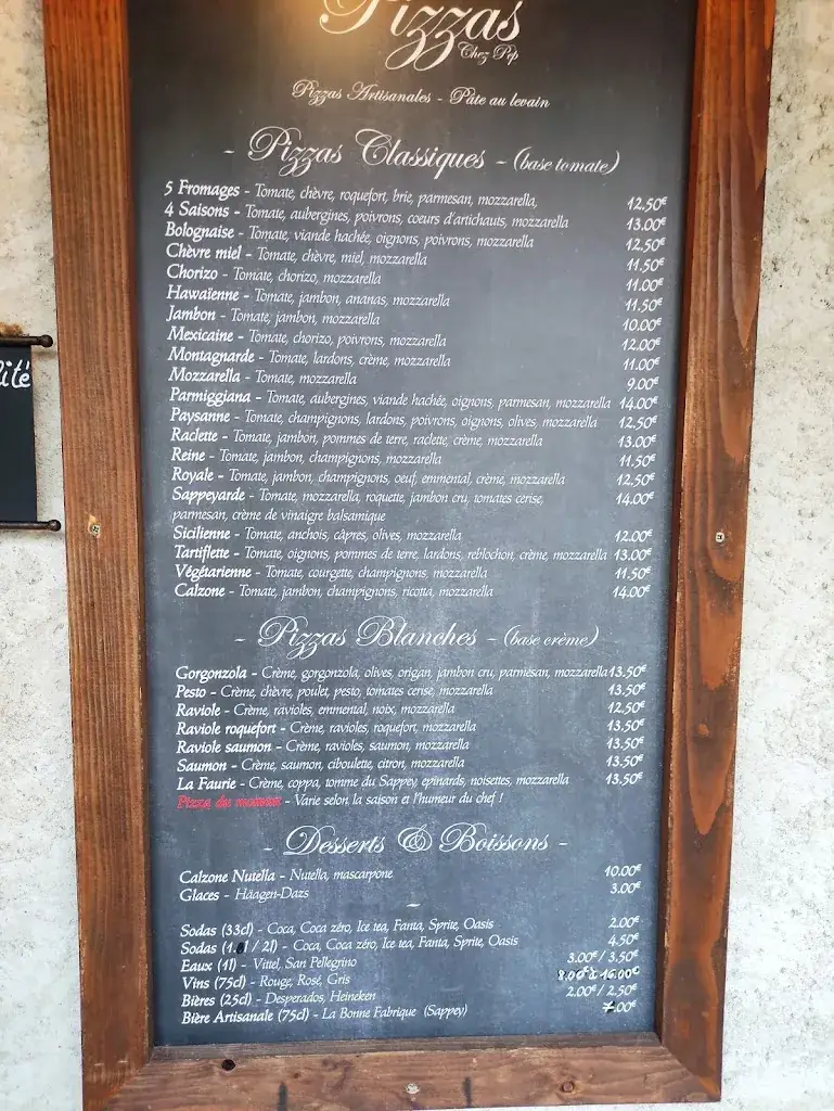 Menu_La Pizza Du Sappey « Chez PEP »_Sappey-en-Chartreuse_image_4