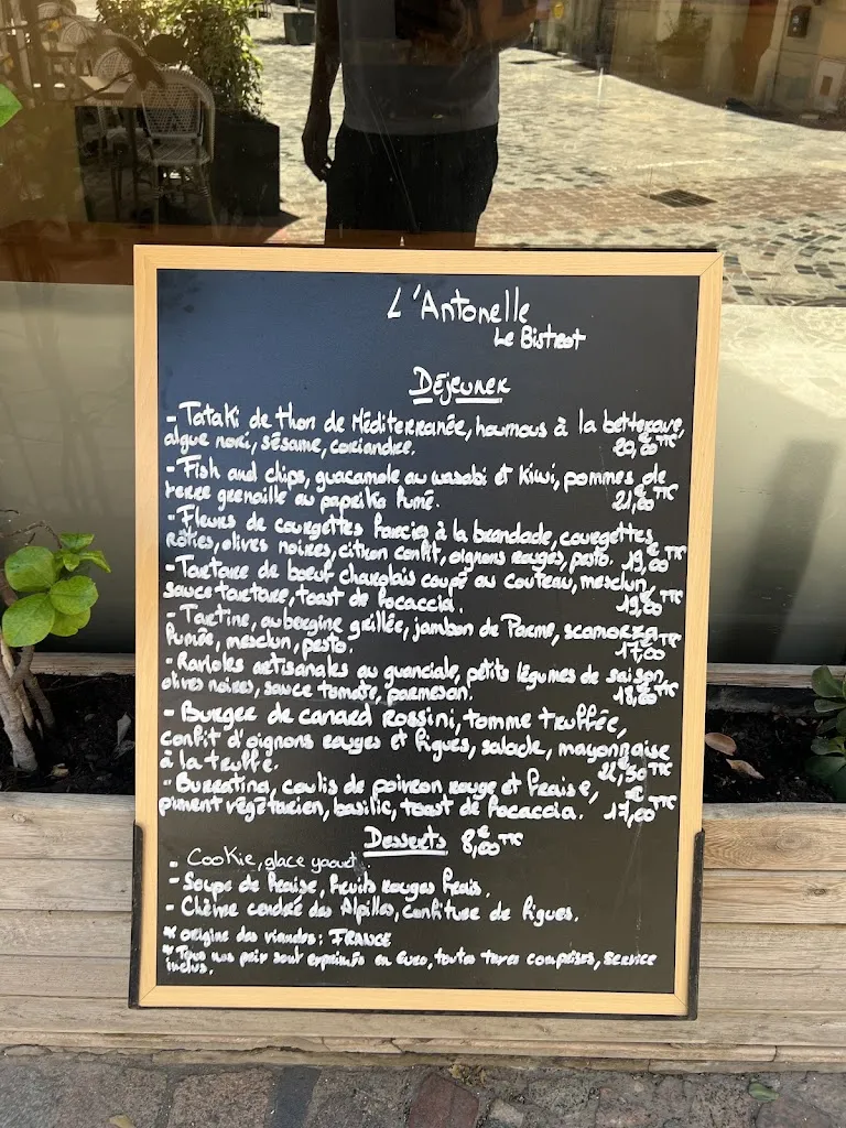 Menu_l'Antonelle le bistrot_Arles_image_3