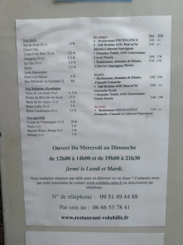 Menu_Volubilis-Arles_Arles_image_1