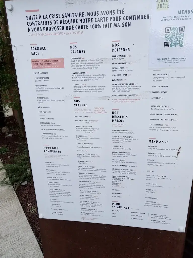 Menu_La Côte et l'Arête - Aucamville_Aucamville_image_2