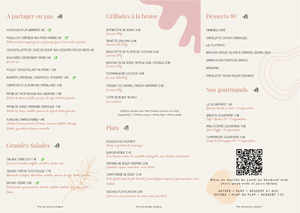 Menu_La Table d'Emile & Fernand_Toulouse_image_1
