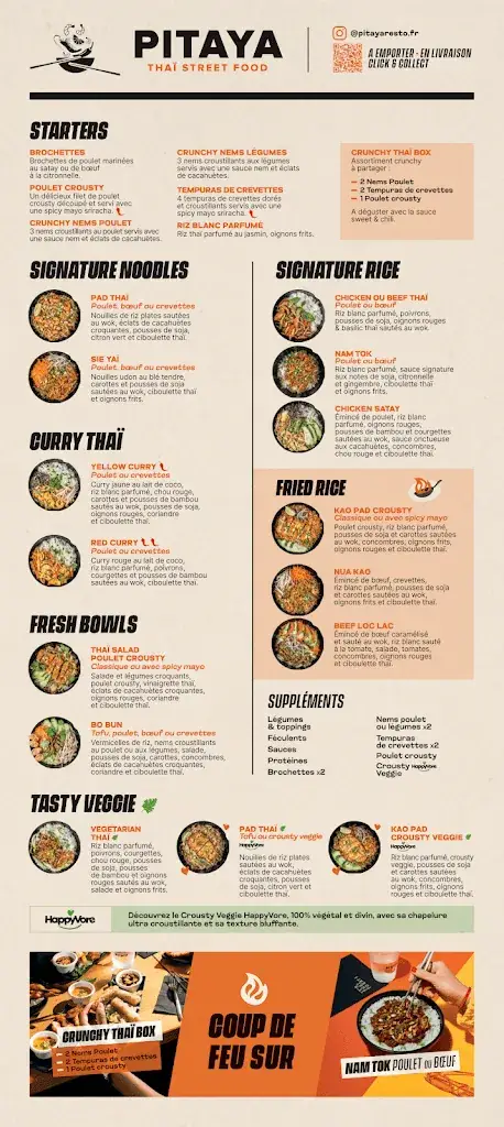 Menu_Pitaya Thaï Street Food - Toulouse Aucamville_Aucamville_image_1