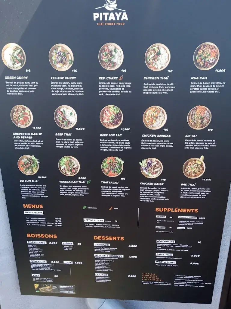 Menu_Pitaya Thaï Street Food - Toulouse Aucamville_Aucamville_image_4