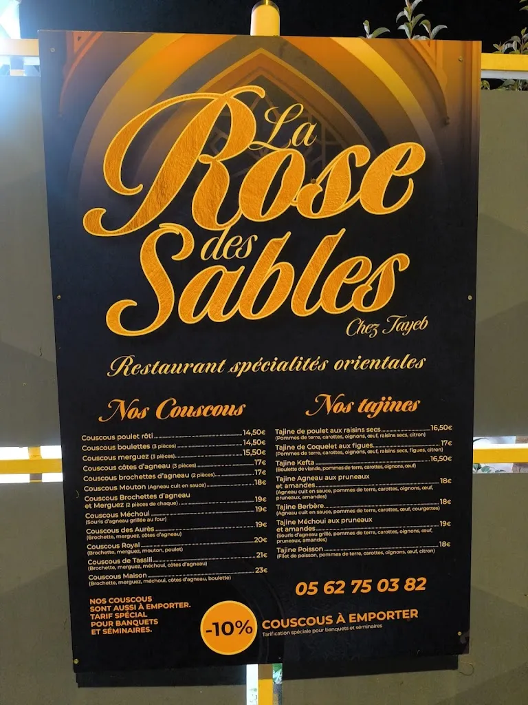 Menu_La Rose des Sables - Restaurant_Saint-Alban_image_1