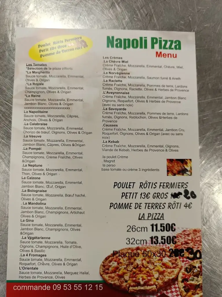 Menu_Napoli Pizza & Snack_Aussillon_image_1