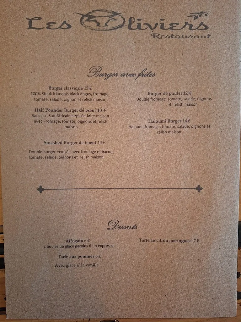 Menu_Restaurant Les Oliviers Aurignac_Aurignac_image_4