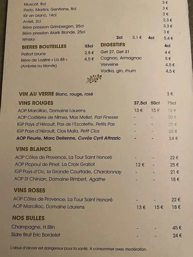 Menu_Hôtel Restaurant Linette_Aubrac_image_2