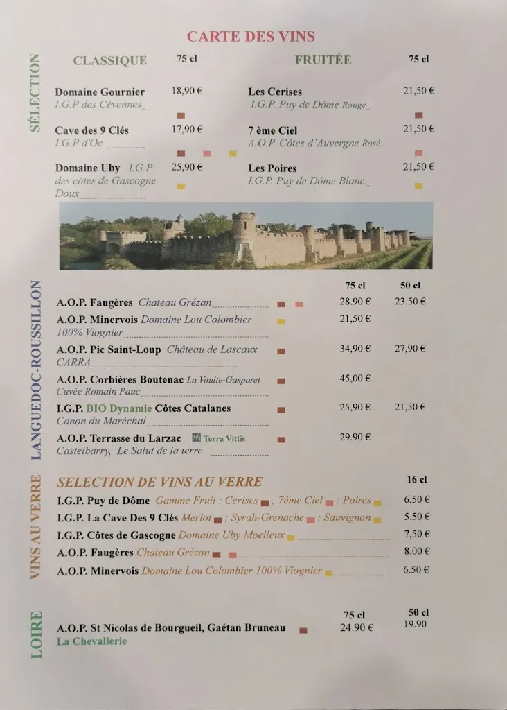 Menu_Hôtel Restaurant Prunières_Aubrac_image_1
