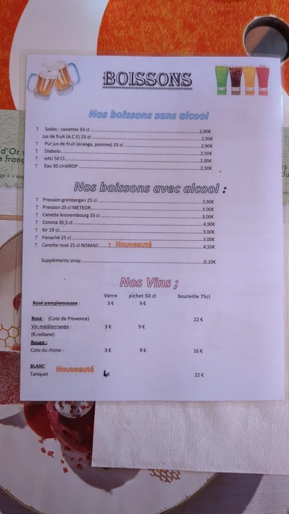 Menü_Restaurant Bois Français (snack base de Loisirs)_Saint-Ismier_Bild_3