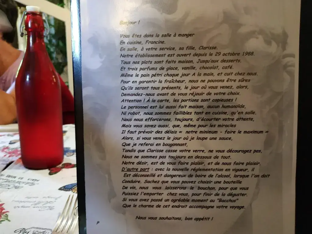 Menu_Restaurant Le Bacchus_Auvillar_image_1