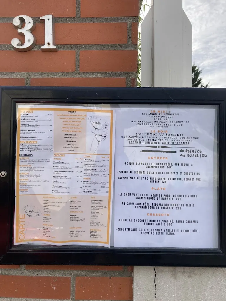 Menu_L'épicerie Restaurant_Aussonne_image_1