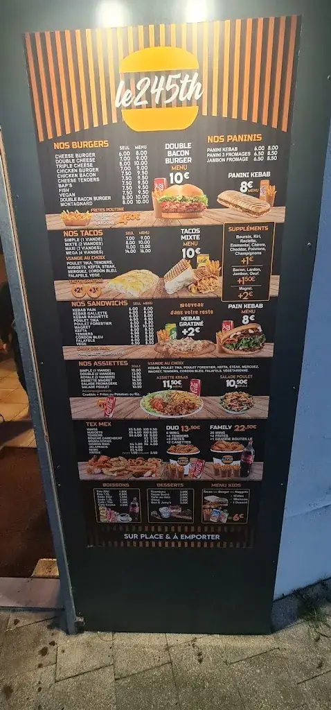 Menu_Le 245th Tacos & Burger_Aussonne_image_3