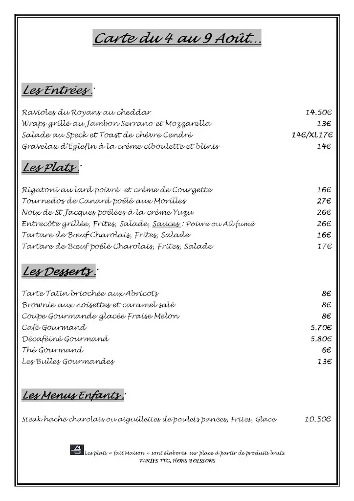 Menu_Restaurant L'Ardoise_Beauzelle_image_1