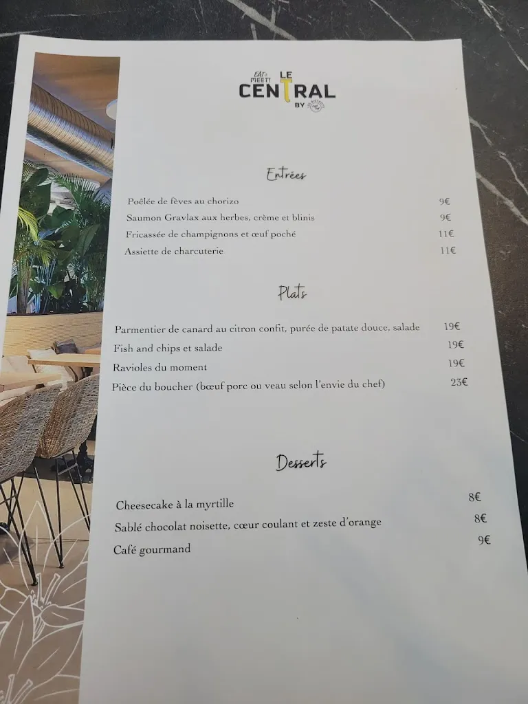 Menu_LE CENTRAL (by les bistrots _Esprit Pergo)_Aussonne_imagen_2
