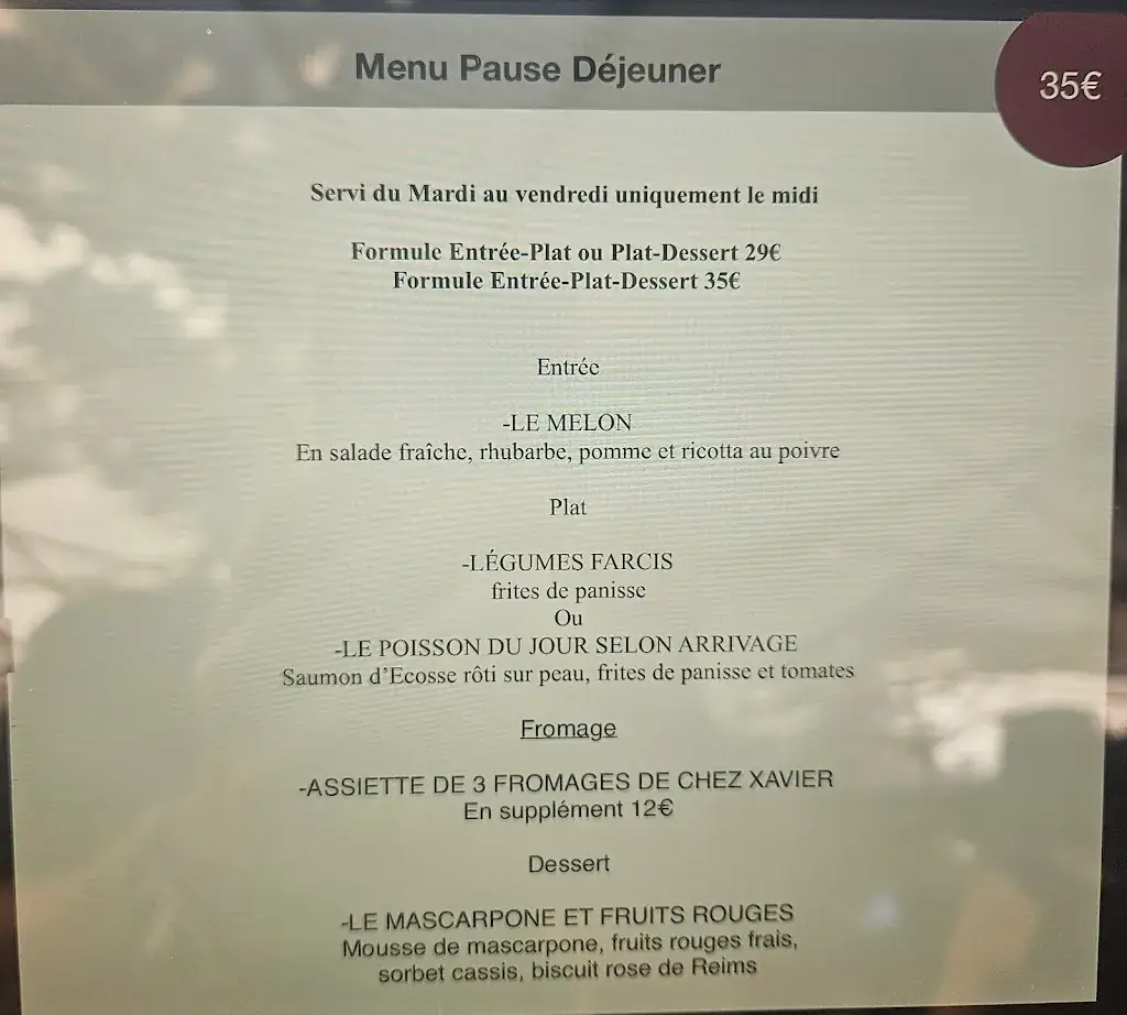 Menu_La Table Des Merville_Castanet-Tolosan_image_1